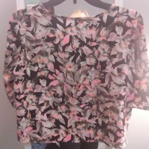Womens B. Jewel Floral Crop Top